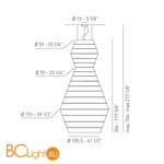 Подвесной светильник Axo Light Lightecture Layers SP LAY B SPLAYBXXE27VEXX - Схема