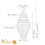 Подвесной светильник Axo Light Lightecture Layers SP LAY C SPLAYCXXE27MTXX - Схема