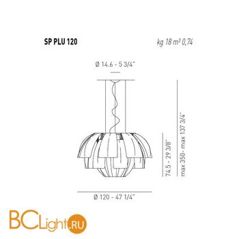 Подвесной светильник Axo Light Lightecture Plumage SP PLU 120 SPPLU120E27MCXX - Схема