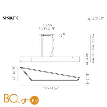Подвесной светильник Axo Light Lightecture Shatter SP SHATT G SPSHATTGLEDBCXX - Схема