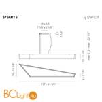 Подвесной светильник Axo Light Lightecture Shatter SP SHATT G SPSHATTGLEDBCXX - Схема
