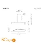 Подвесной светильник Axo Light Lightecture Shatter SP SHATT P SPSHATTPLEDBCXX - Схема