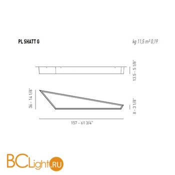 Потолочный светильник Axo Light Lightecture Shatter PL SHATT G PLSHATTGLEDBCXX - Схема