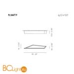Потолочный светильник Axo Light Lightecture Shatter PL SHATT P PLSHATTPLEDBCXX - Схема