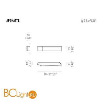 Настенный светильник Axo Light Lightecture Shatter AP SHATTE APSHATTELEDBCXX - Схема