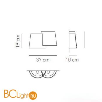 Настенный светильник Axo Light Melting Pot AP MELTIN APMELTINNEXXE27 - Схема