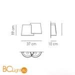 Настенный светильник Axo Light Melting Pot AP MELTIN APMELTINNEXXE27 - Схема