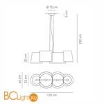 Подвесной светильник Axo Light Melting Pot SP MEL 115 SPMEL115BCXXE27 - Схема