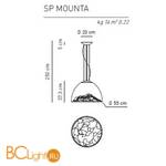 Подвесной светильник Axo Light Mountain View SP MOUNTA CS / CR - Схема