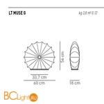 Настольный светильник Axo Light Muse LT MUSE G LTMUSEGXBCXXE27 - Схема