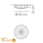 Настенно-потолочный светильник Axo Light Muse PL MUSE 60 BL PLMUSE60BLXXE27 - Схема