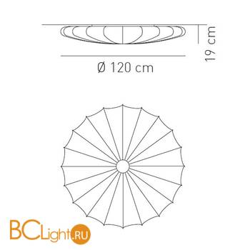 Настенно-потолочный светильник Axo Light Muse PL MUS 120 MC PLMUS120MCXXFLE - Схема