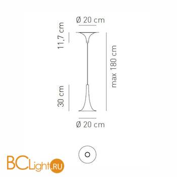 Подвесной светильник Axo Light Nafir SP NAFIR 1 CR BC SPNAFIR1CRBCGU1 - Схема