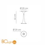 Потолочный светильник Axo Light Nafir PL NAFIR 1 BC OR PLNAFIR1BCORGU1 - Схема