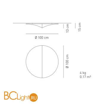Настенно-потолочный светильник Axo Light Nelly PL NEL 100 PLNEL100BCXXFLE - Схема