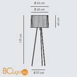 Торшер Axo Light Obi PT OBI Avorio PTOBIXXXBCCRE27 - Схема