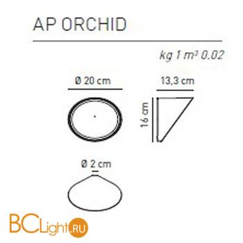 Настенный светильник Axo Light Orchid AP ORCHID BC XX LED - Схема