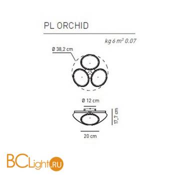 Потолочный светильник Axo Light Orchid PL ORCHID BC XX LED - Схема