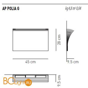 Бра Axo Light AP POLIA G BC APPOLIAGBCXXR7S - Схема