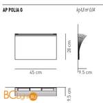 Бра Axo Light Polia AP POLIA G CO APPOLIAGCOXXR7S - Схема