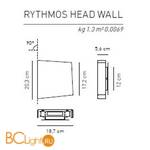 Настенный светильник Axo Light Rythmos E 1 112 8 07 1 4 - Схема