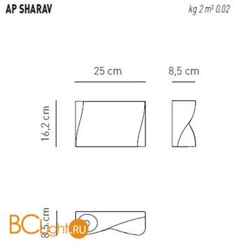 Бра Axo Light Sharav AP SHARAV Bianco APSHARAVBCXXGU1 - Схема