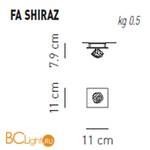 Спот (точечный светильник) Axo Light Shiraz FA SHIRAZ Rosso FASHIRAZRSTR12V - Схема