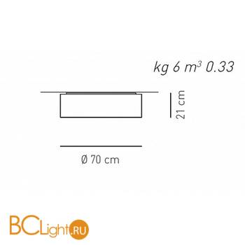 Потолочный светильник Axo Light Skin PL SKI 070 Arancio / Bianco PLSKI070FLEARBC - Схема