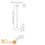 Подвесной светильник Axo Light Spillray SP SPILL G Arancio SPSPILLGARCR12V - Схема