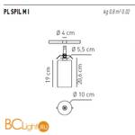 Потолочный светильник Axo Light Spillray PL SPIL M I Cristallo PLSPILMICSCR12V - Схема