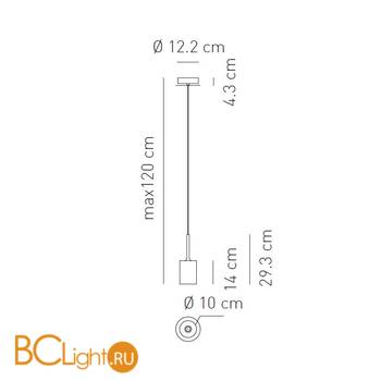Подвесной светильник Axo Light Spillray SP SPILL M SPSPILLMBRCR12V - Схема