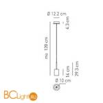 Подвесной светильник Axo Light Spillray SP SPILL G I Red SPSPILGIRSCR12V - Схема