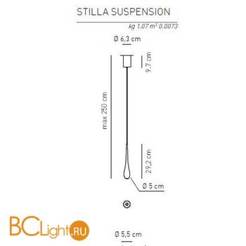 Подвесной светильник Axo Light Stilla E 2 100 1 07 1 3 - Схема