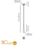 Подвесной светильник Axo Light Stilla E 2 100 4 07 1 3 - Схема