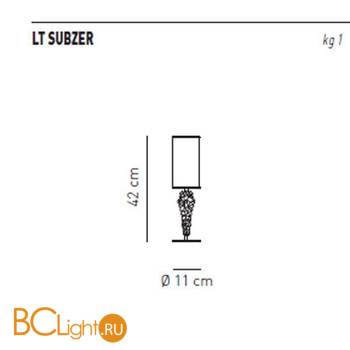 Настольная лампа Axo Light Subzero LT SUBZER Vaniglia LTSUBZERVACRE14 - Схема