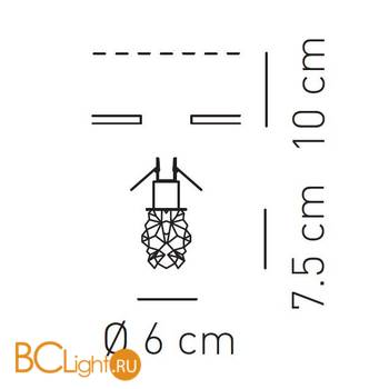 Встраиваемый светильник Axo Light Subzero FA SUBZER FASUBZERCSCR12V - Схема
