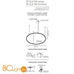 Подвесной светильник Axo Light U-Light SP ULA 160 LED RU XX - Схема