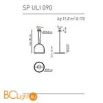 Подвесной светильник Axo Light U-Light SP ULI 090 LED RU XX - Схема