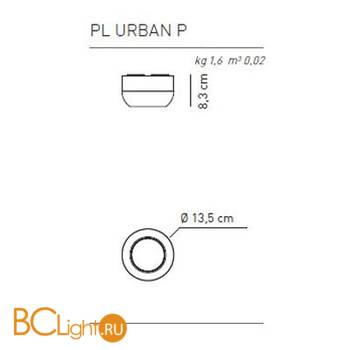 Потолочный светильник Axo Light Urban & Urban mini PL URBAN P NI XX LED - Схема