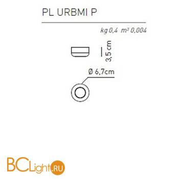 Потолочный светильник Axo Light Urban & Urban mini PL URB MI P BR XX LED - Схема