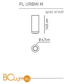 Потолочный светильник Axo Light Urban & Urban mini PL URB MI M BC XX LED - Схема