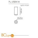 Потолочный светильник Axo Light Urban & Urban mini PL URB MI M BR XX LED - Схема