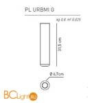Потолочный светильник Axo Light Urban & Urban mini PL URB MI G BC XX LED - Схема