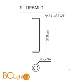 Потолочный светильник Axo Light Urban & Urban mini PL URB MI G NI XX LED - Схема