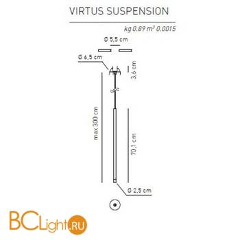 Подвесной светильник Axo Light Virtus E 2 101 4 13 1 2 - Схема