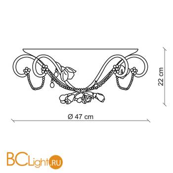 Потолочный светильник Baga XXI Century 1192 - Схема