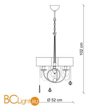 Люстра Baga Contemporary 1045 - Схема