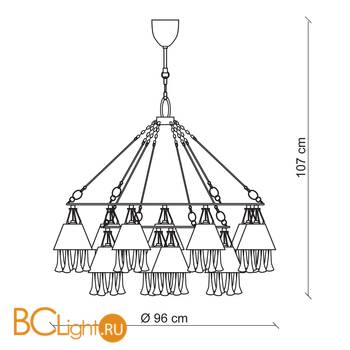 Люстра Baga Progress 3390 - Схема