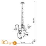 Подвесной светильник Baga XXI Century 1062 - Схема
