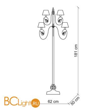 Торшер Baga XXI Century 1085 - Схема